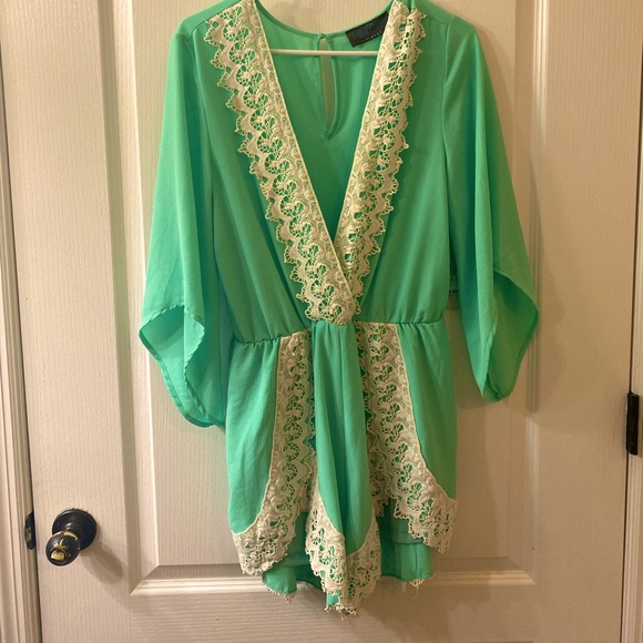 tinley Other - Brand new size large mint green Tinley romper.